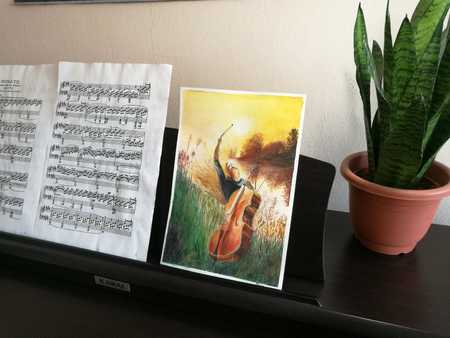 Rise - akvarelová malba